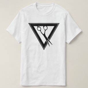 driehoek haarschaar t-shirt
