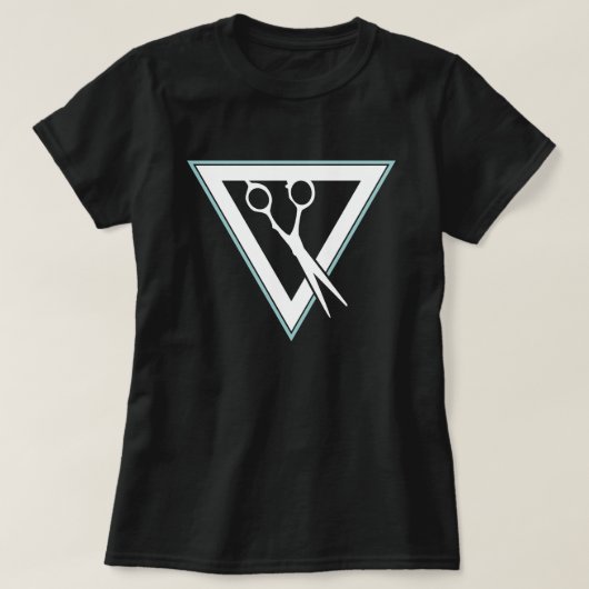 driehoek haarschaar t-shirt (Design voorkant)