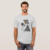 Driehoek Hexagon Vormen/Abstract T-shirt (Voorkant volledig)