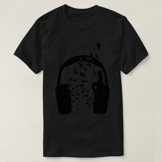 Driehoek hoofdtelefoon t-shirt (Design voorkant)
