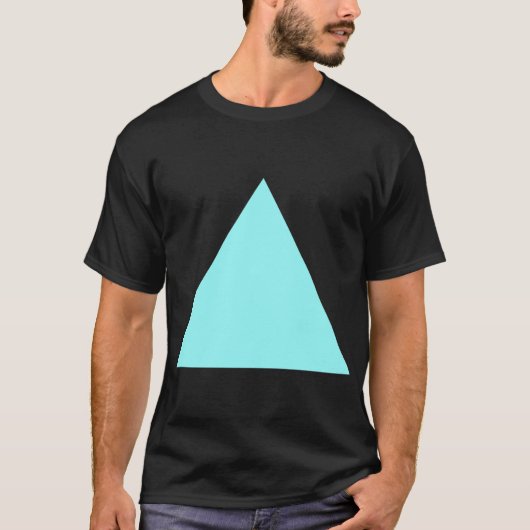 Driehoek - Ice Blue T-shirt (Voorkant)