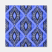 Driehoek in blauw..... magneet (Voorkant)