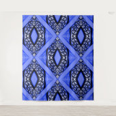 Driehoek in blauw..... wandkleed (Voorkant)