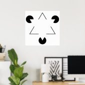 Driehoek Kanizsa Poster (Thuiskantoor)