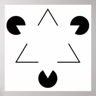 Driehoek Kanizsa Poster