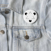 Driehoek Kanizsa Ronde Button 5,7 Cm (In situ)