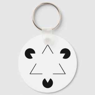 Driehoek Kanizsa Sleutelhanger
