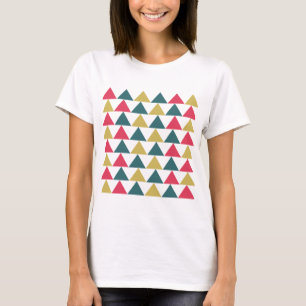 Driehoek Kleurrijke geometrische driehoek patroon T-shirt