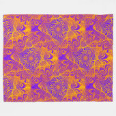Driehoek Labyrint Mandala Naadloos Patroon 2 Fleece Deken (Voorkant (Horizontaal))