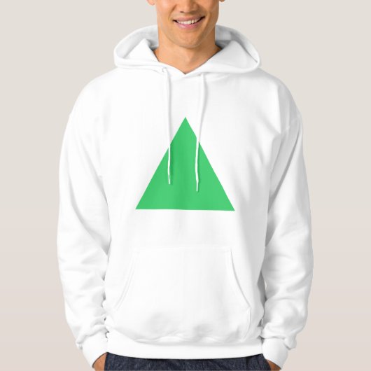 Driehoek - Licht groen Hoodie (Voorkant)