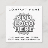 driehoek loyaliteitsbeloning vierkant klantenkaartje (Voorkant)