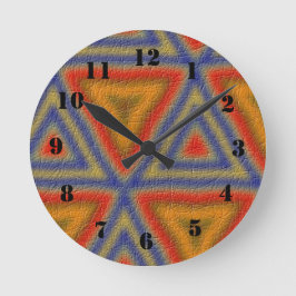 Driehoek modern patroon ronde klok