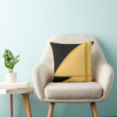 Driehoek Mosterd Goud Eenvoudig Uniek Elegant Kussen (Stoel)