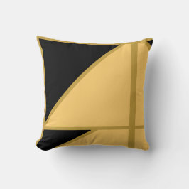 Driehoek Mosterd Goud Eenvoudig Uniek Elegant Kussen