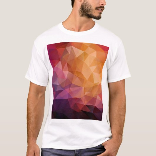 Driehoek Mozaïek: Donker T-shirt (Voorkant)