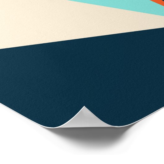 Driehoek naadloos patroon poster (Hoek)