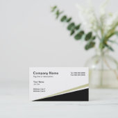 Driehoek op witte visitekaartsjablonen visitekaartje (Staand voorkant)