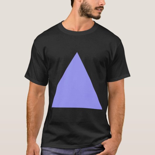 Driehoek - Pastel blauw T-shirt (Voorkant)