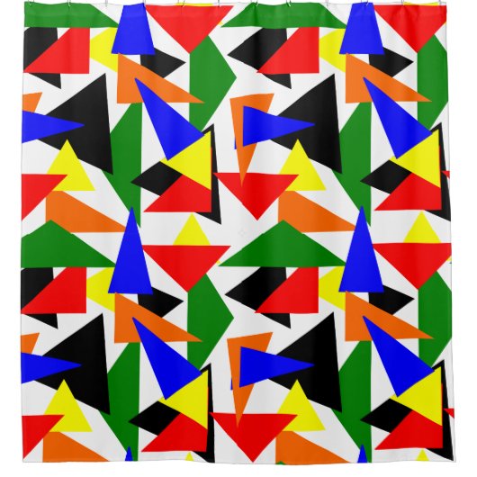 Driehoek Plakken Douchegordijn (Voorkant)