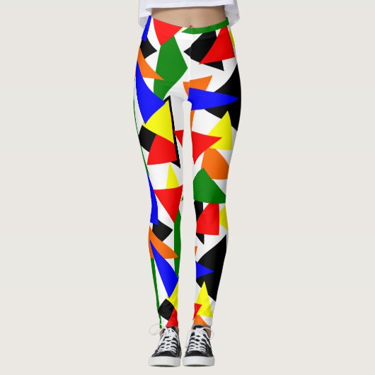 Driehoek Plakken Leggings (Voorkant)