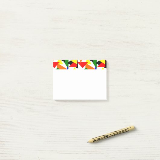 Driehoek Plakken Post-it® Notes (Op bureau)