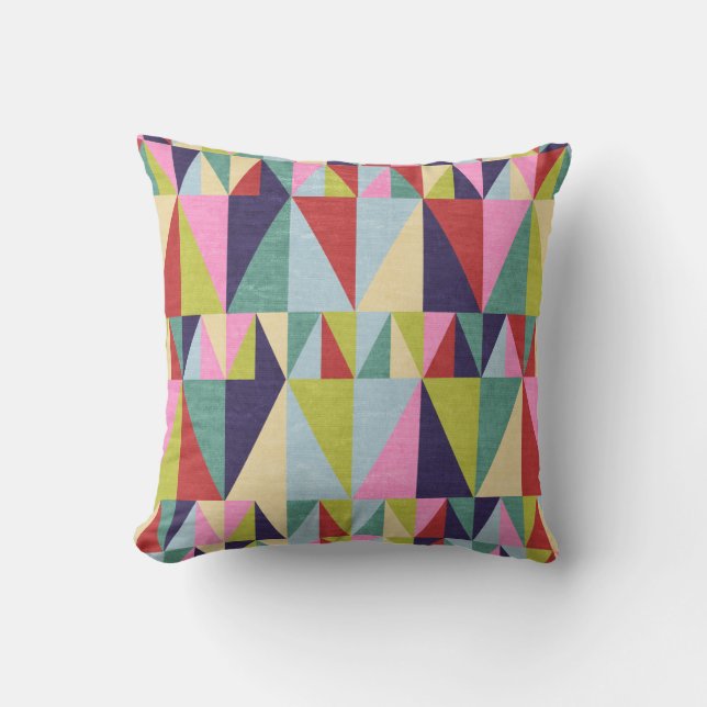 Driehoek Pop art Pillow Kussen (Voorkant)