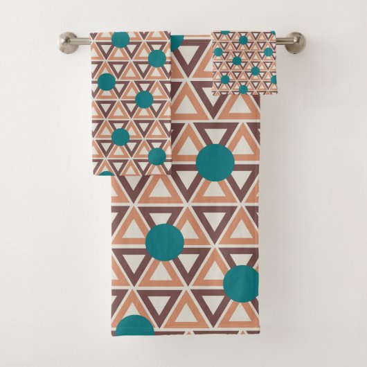 Driehoek Quilt Bad Handdoek (Insitu)