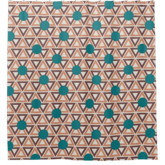 Driehoek Quilt Douchegordijn (Voorkant)