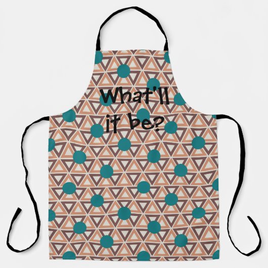 Driehoek Quilt Schort (Voorkant)