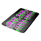 Driehoek Rijen Roze Groen Dodle44c Badmat (Gekanteld)