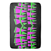 Driehoek Rijen Roze Groen Dodle44c Badmat (Voorkant Verticaal)