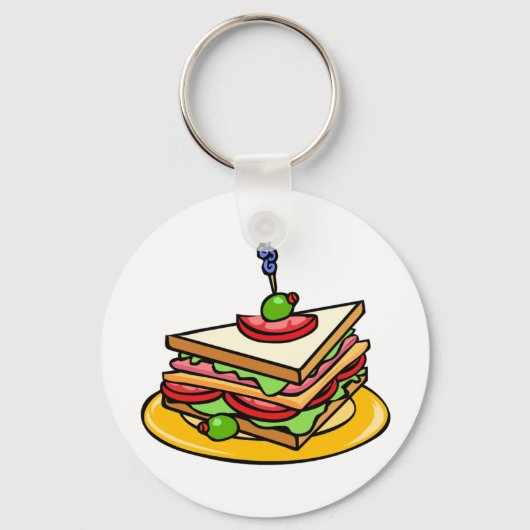 Driehoek Sandwich Sleutelhanger (Voorkant)