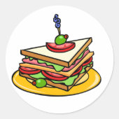 Driehoek Sandwich Stickers (Voorkant)