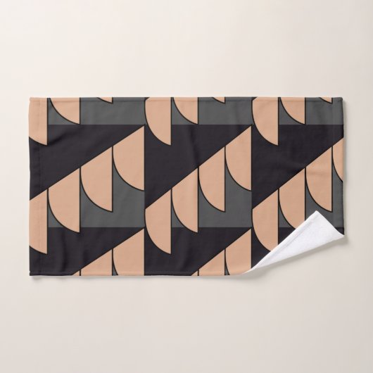 Driehoek Semi Circle geometrisch patroon Bad Handdoek (Handdoek)