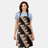 Driehoek Semi Circle geometrisch patroon Schort (Gedragen)