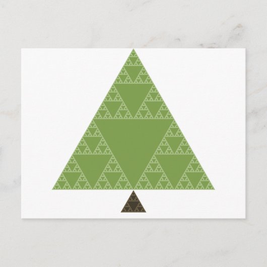 Driehoek Sierpinski Briefkaart (Voorkant)