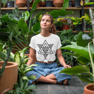 Driehoek sterlijnen t-shirt