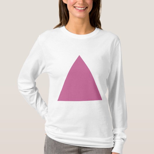 Driehoek - Stustachtig Roos T-shirt (Voorkant)