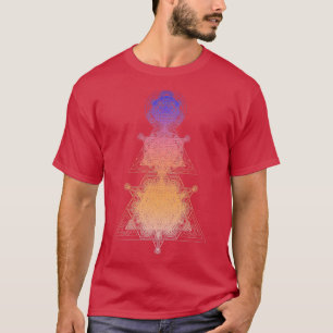 Driehoek Super Geometry gradiënt T-shirt