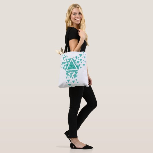 driehoek tote bag (Op model)