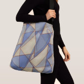 Driehoek Tri Dimensional Paars Crossbody Tas (Dichtbij)