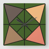 Driehoek, triangel  vierkante klok (Voorkant)