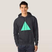 Driehoek - Turquoise Hoodie (Voorkant volledig)
