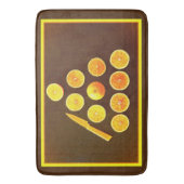 "Driehoek van halve Sinaasappels" Kutfoto. Bestel  Badmat (Voorkant Verticaal)