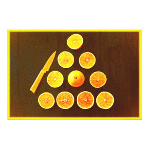 "Driehoek van halve Sinaasappels" Kutfoto. Bestel  Foto Afdruk