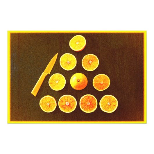 "Driehoek van halve Sinaasappels" Kutfoto. Bestel  Foto Afdruk (Voorkant)