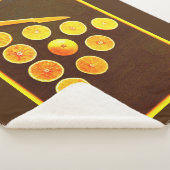 "Driehoek van halve Sinaasappels" Kutfoto. Bestel  Sherpa Deken (3/4)