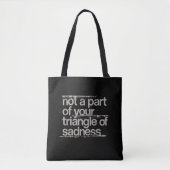 Driehoek van Sadness Canvas tas (Voorkant)