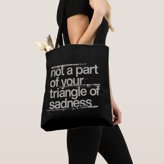 Driehoek van Sadness Canvas tas (Dichtbij)