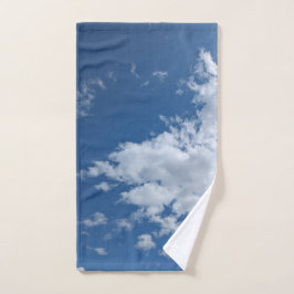 Driehoek van wolken handdoek